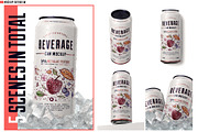 24oz-710ml Can Mockup, an Advertising Mockup by HexenDesigns (Thumbnail 2 of 11)