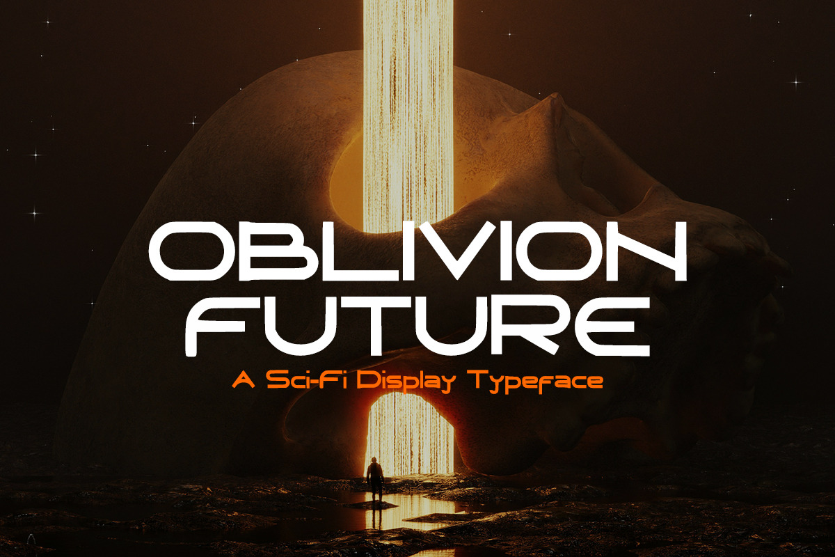 Oblivion Future Sci-Fi Font, a Sans Serif Font by Marco Zenki (Photo 2 of 12)