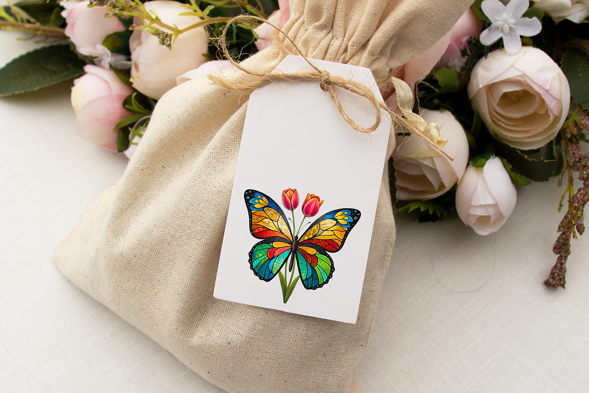 Tulip Butterfly Sublimation Clipart, an Animal Illustration by FloridPrintables (Photo 4 of 12)