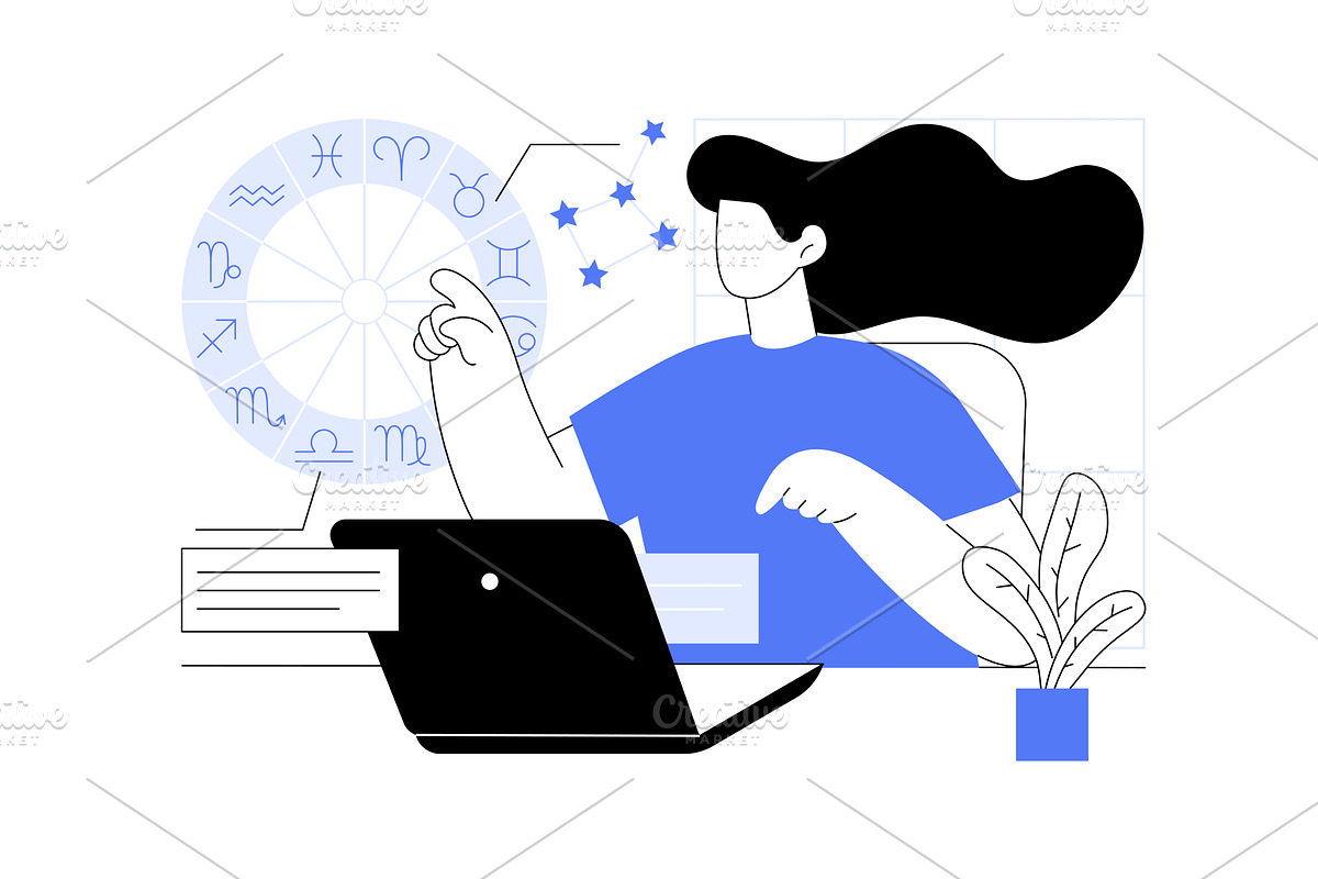 Personalized astrology isolated, a Person Illustration by Visual Generation