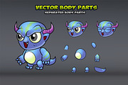 6 Monsters Game Sprites Set, an Illustration by DionArtworks (Thumbnail 3 of 4)
