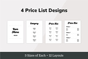 Canva Price List Signage Templates, a Marketing Template by Dandymark (Thumbnail 4 of 7)