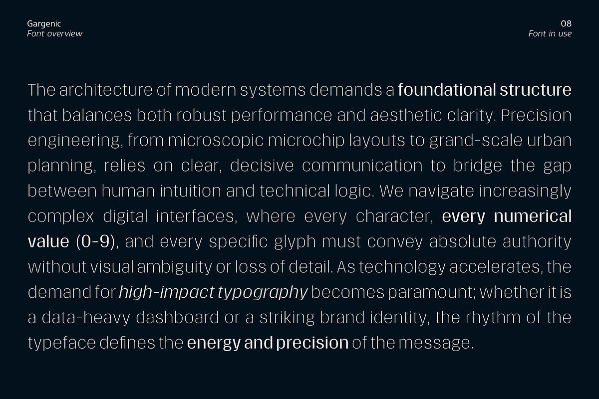 Gargenic, a Sans Serif Font by Zafara Studios (Photo 8 of 12)