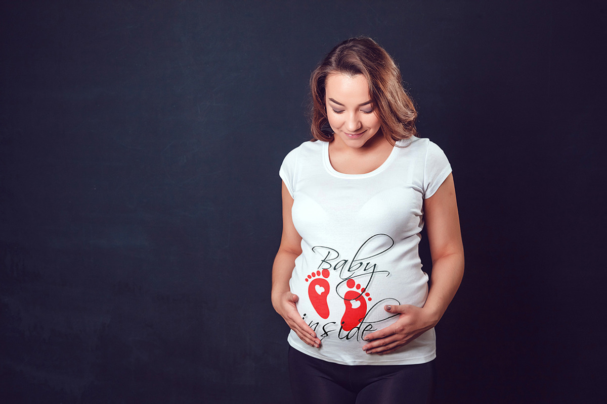 Pregnant Woman T-Shirt Mock-Up, a Shirt Mockup by Freeman Studio (Photo 8 of 13)