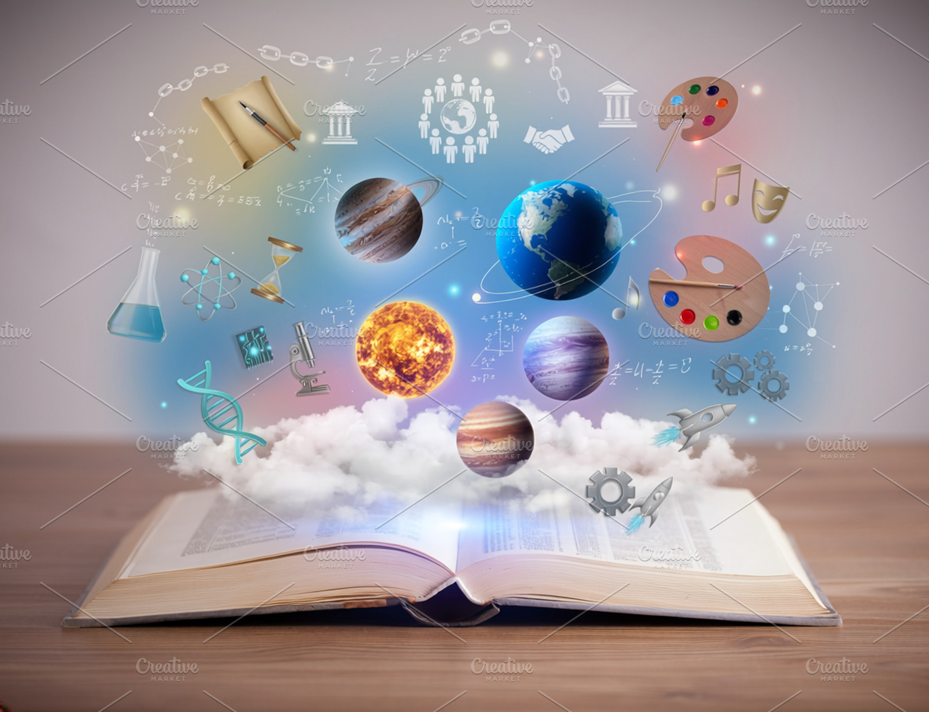 Open book learning concept, a School & Education Photo by DanFLCreativo
