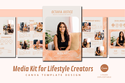 Media Kit for Lifestyle Creators, a Resume Template by The Little Lily Studio (Thumbnail 1 of 5)