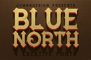 Blue North - Vintage Style Font