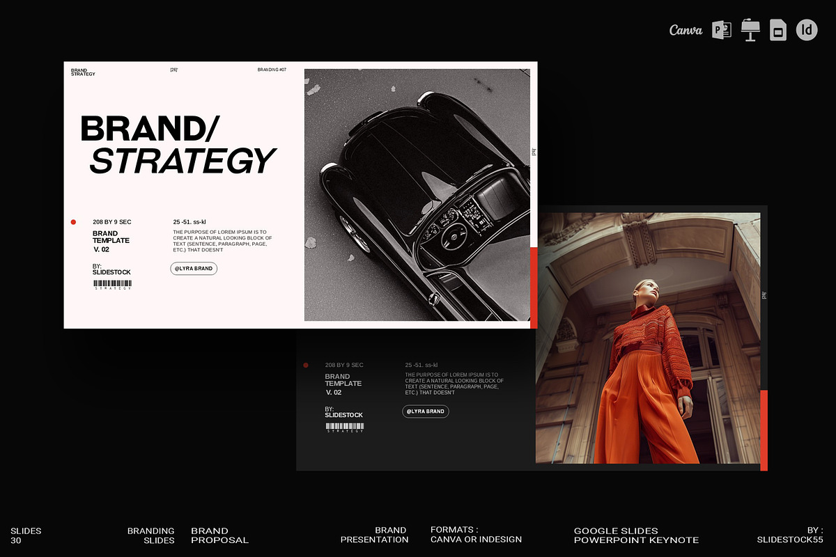 Brand Strategy Template, a Presentation Template by slidestock55 (Photo 1 of 16)