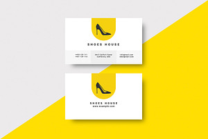 Shoe Business Card Template & Mockup