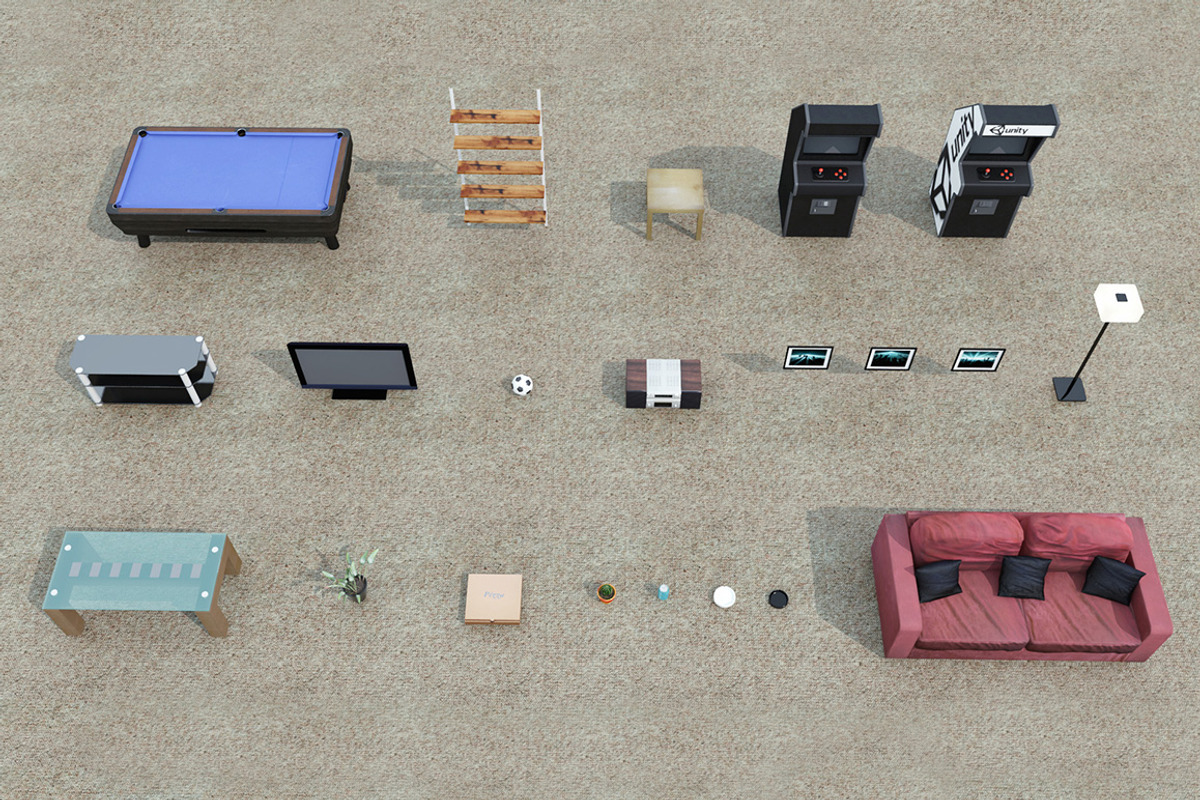 Bachelor Pad Pack, an Object 3D Model by RivermillStudios (Photo 2 of 5)