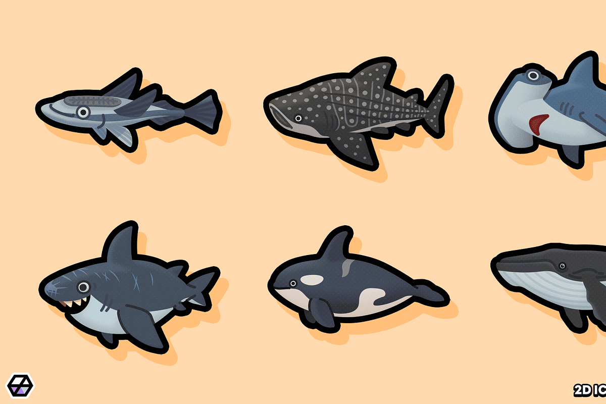 2D Icons - Fish Icon, a Solid Icon by LAYERLAB (Photo 9 of 10)