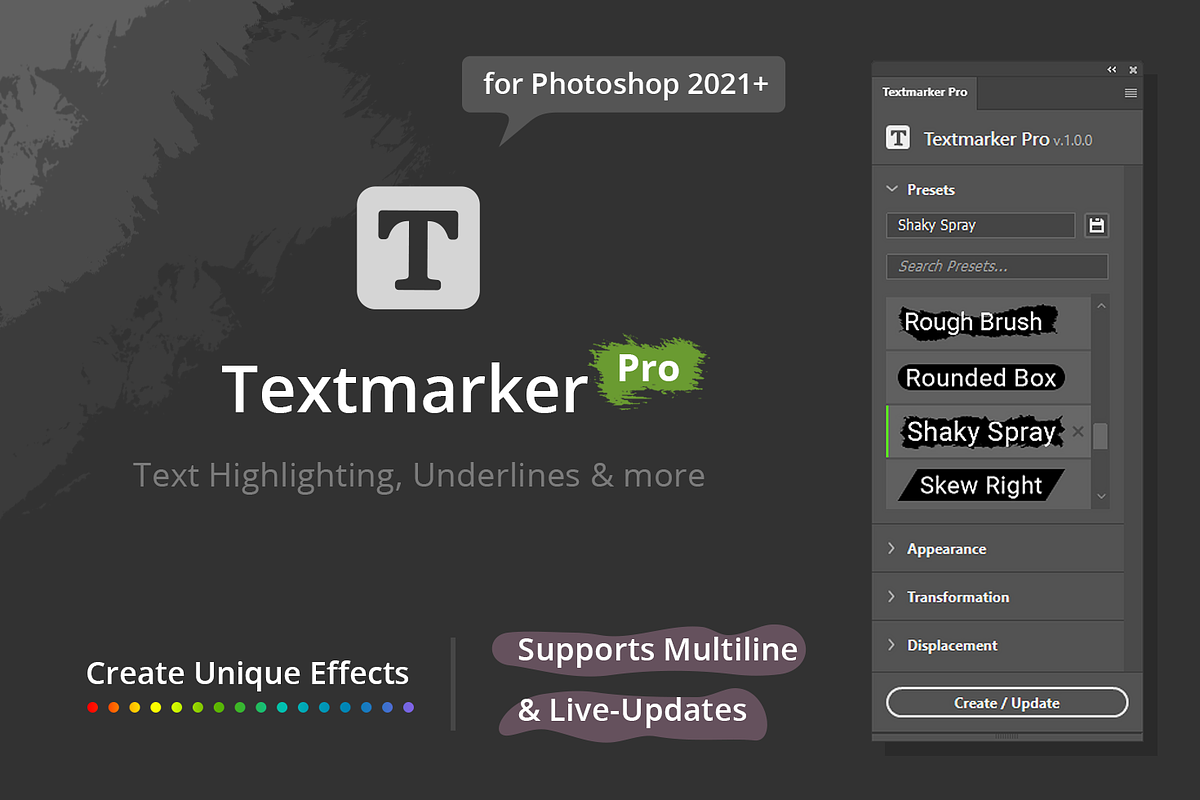 Textmarker Pro for PS 2021+, a Plug-in Add-On by h3design (Photo 1 of 13)