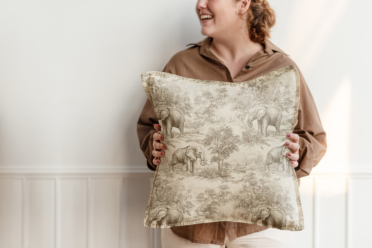 ELEPHANT SAVANNAH Seamless Pattern, a Pattern Graphic by AYAKA Studio Co. (Photo 4 of 7)