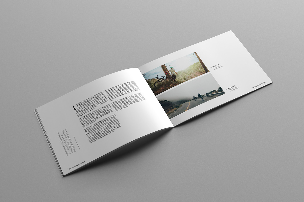 Landscape Magazine Template III, a Magazine Template by Uloel Design (Photo 9 of 12)