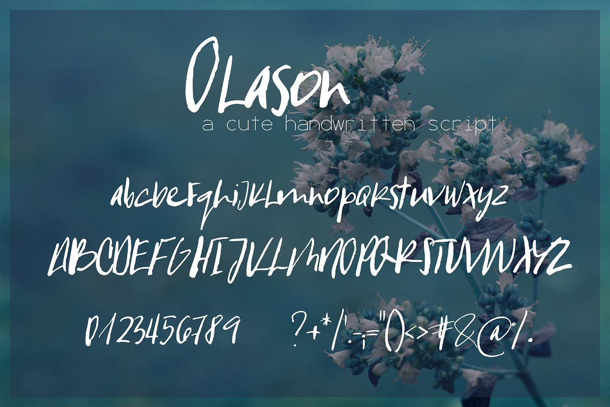 Olason Font preview 8