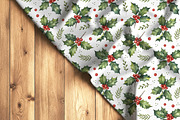 Christmas holly seamless pattern, a Pattern Graphic by Kreeya Art Shop (Thumbnail 12 of 13)