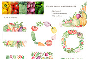 Watercolor Vegetables Collection, a Food Illustration by MayaNavits (Thumbnail 5 of 12)