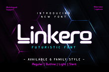 Linkero - Futuristic Font