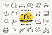 Office Icon Set, an Outline Icon by insemar (Thumbnail 1 of 4)