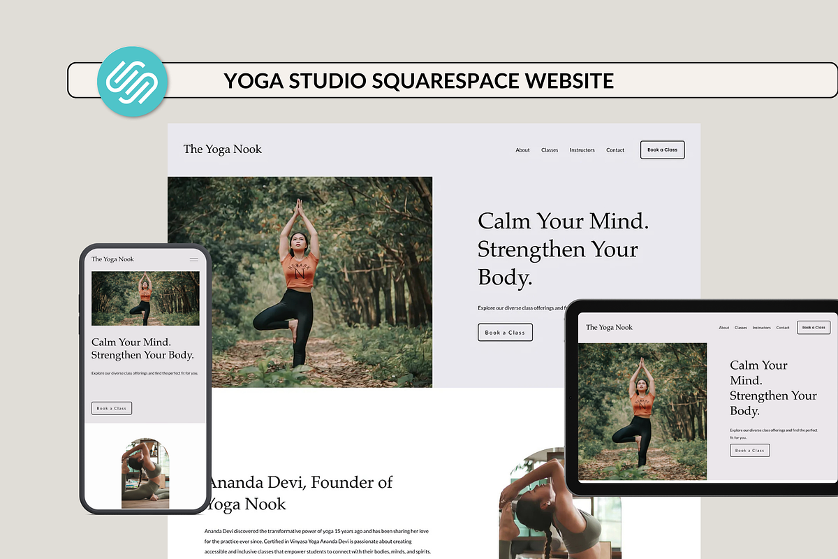 Yoga Studio Squarespace Website, a Squarespace Template by Preset Pixels (Photo 1 of 6)
