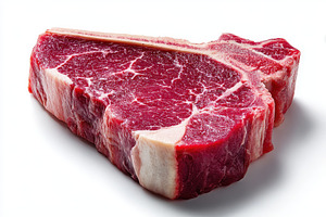 Raw T-bone Steak Red Meat Beef Cut F, a Photo by Pixeness Studio