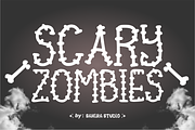 Scary Zombies - Creepy Spooky Font, a Blackletter Font by Sahira Studio (Thumbnail 1 of 4)