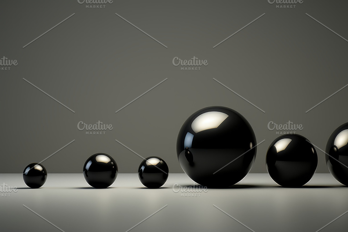41 Black spheres illustrations, an Object Illustration by Handmadefont (Photo 23 of 41)