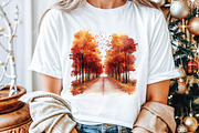 Watercolor Burgundy Autumn Clipart, an Illustration by Libby Wishes (Thumbnail 6 of 9)