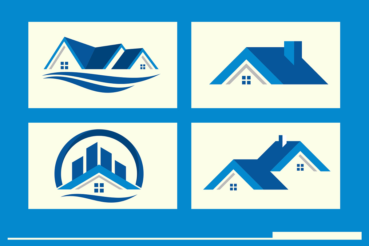 Real Estate Logo Bundle, a Solid Icon by Tekuni (Photo 9 of 12)