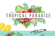 Tropical Paradise Graphic Set, an Illustration by Ink + Eye (Thumbnail 3 of 5)
