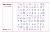 Navigation Line Icons, an Outline Icon by Made by Made (Thumbnail 5 of 7)