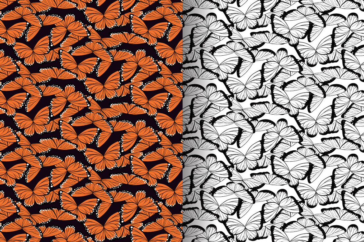 Butterfly patterns, a Pattern Graphic by merion_merion (Photo 2 of 4)
