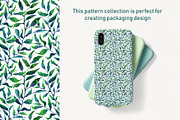 Lineart floral leaves patterns, a Texture Illustration by Dina Guiter (Thumbnail 12 of 20)