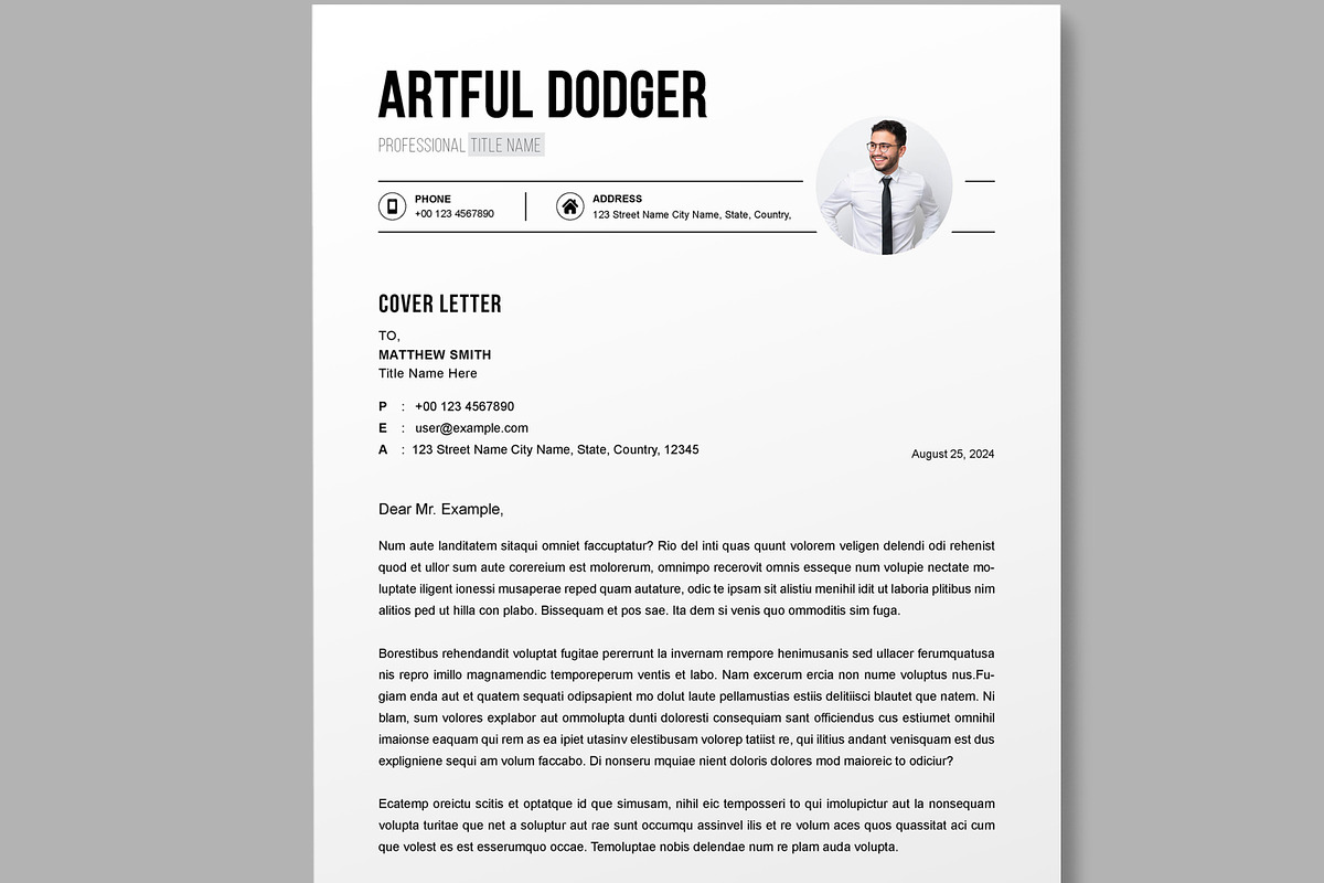 CV Template Design, a Resume Template by MightyDesign (Photo 2 of 8)