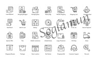 40 high quality Premium line icons, an Outline Icon by soglamun (Thumbnail 1 of 4)