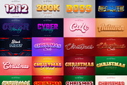 50 3d Text Effect Bundle V-1, a Layer Style Add-On by Mondols Graphic (Thumbnail 2 of 3)