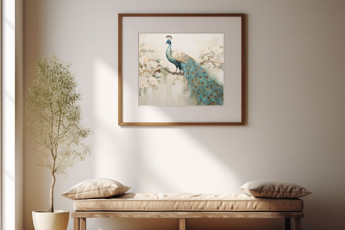 Oil Painting Print Male Peacock, an Animal Illustration by NSTUDIO (Photo 3 of 9)