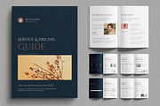 Services and Pricing Guide Template, a Brochure Template by MightyDesign (Thumbnail 1 of 6)
