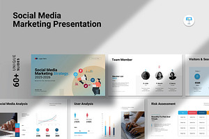 Social Media Marketing Strategy, a Presentation Template by Fit-tee