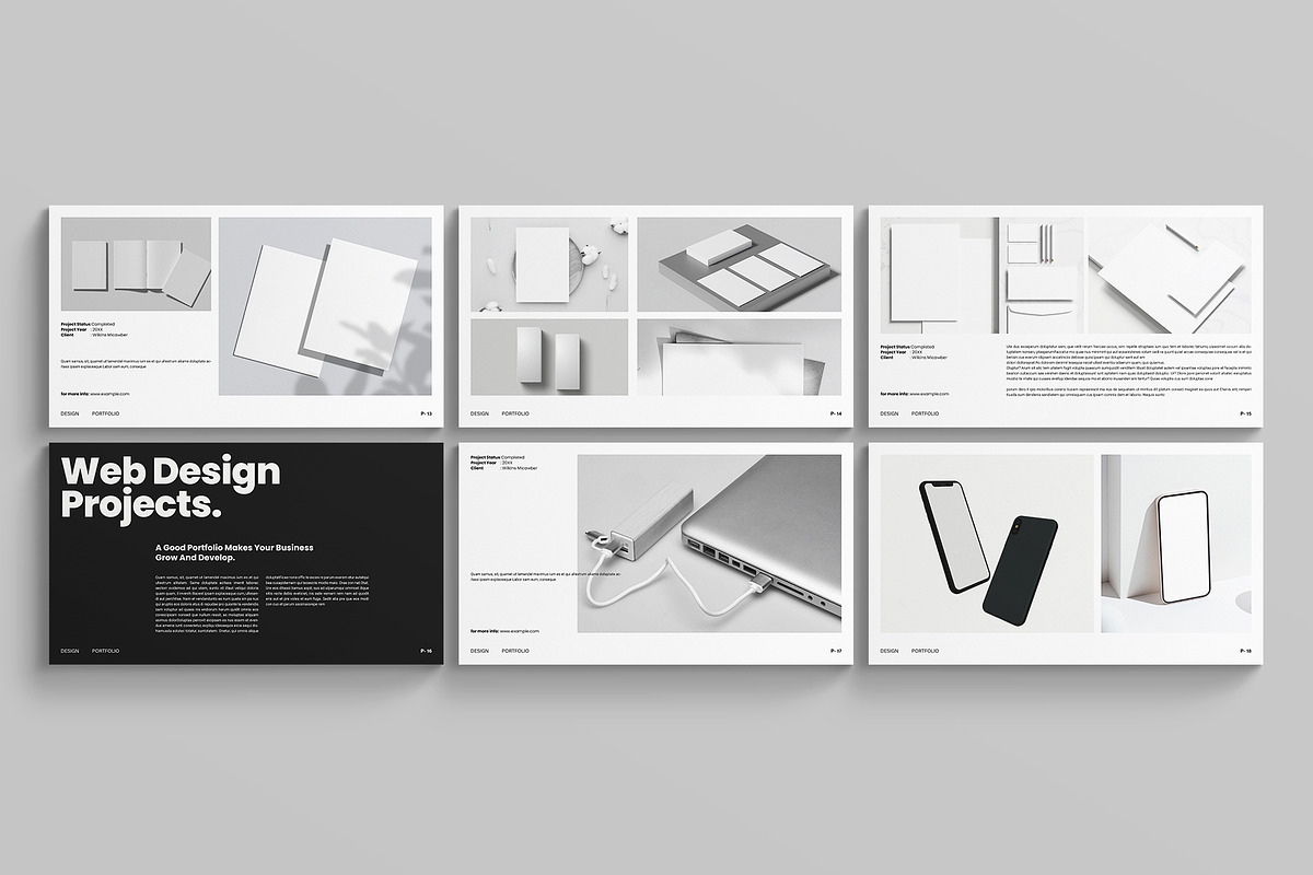 Design Portfolio Presentation, a Presentation Template by E-Type
