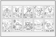 Jungle Animals Coloring Book, an Animal Illustration by Lamia Emad (Thumbnail 2 of 5)