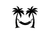 Palm Tree Hammock Silhouette Bundle, an Object Graphic by jahid234 (Thumbnail 21 of 30)