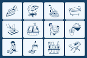 Animated Chores Doodle Icon Set, an Outline Icon by Vectors Market (Thumbnail 3 of 5)
