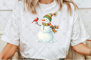 Christmas Cute Funny Snowman PNG, an Illustration by Craft Nest (Thumbnail 3 of 6)