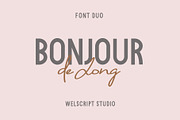 Bonjour de Jong - Font Duo, a Script Font by Wellscript Studio (Thumbnail 1 of 11)