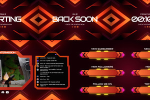 Gamer Stream Pack, a Social Media Template by Loin Studio