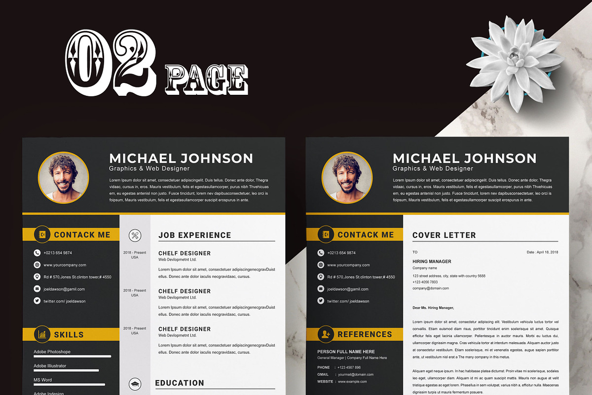 Resume Word, a Resume Template by X-Type (Photo 2 of 6)