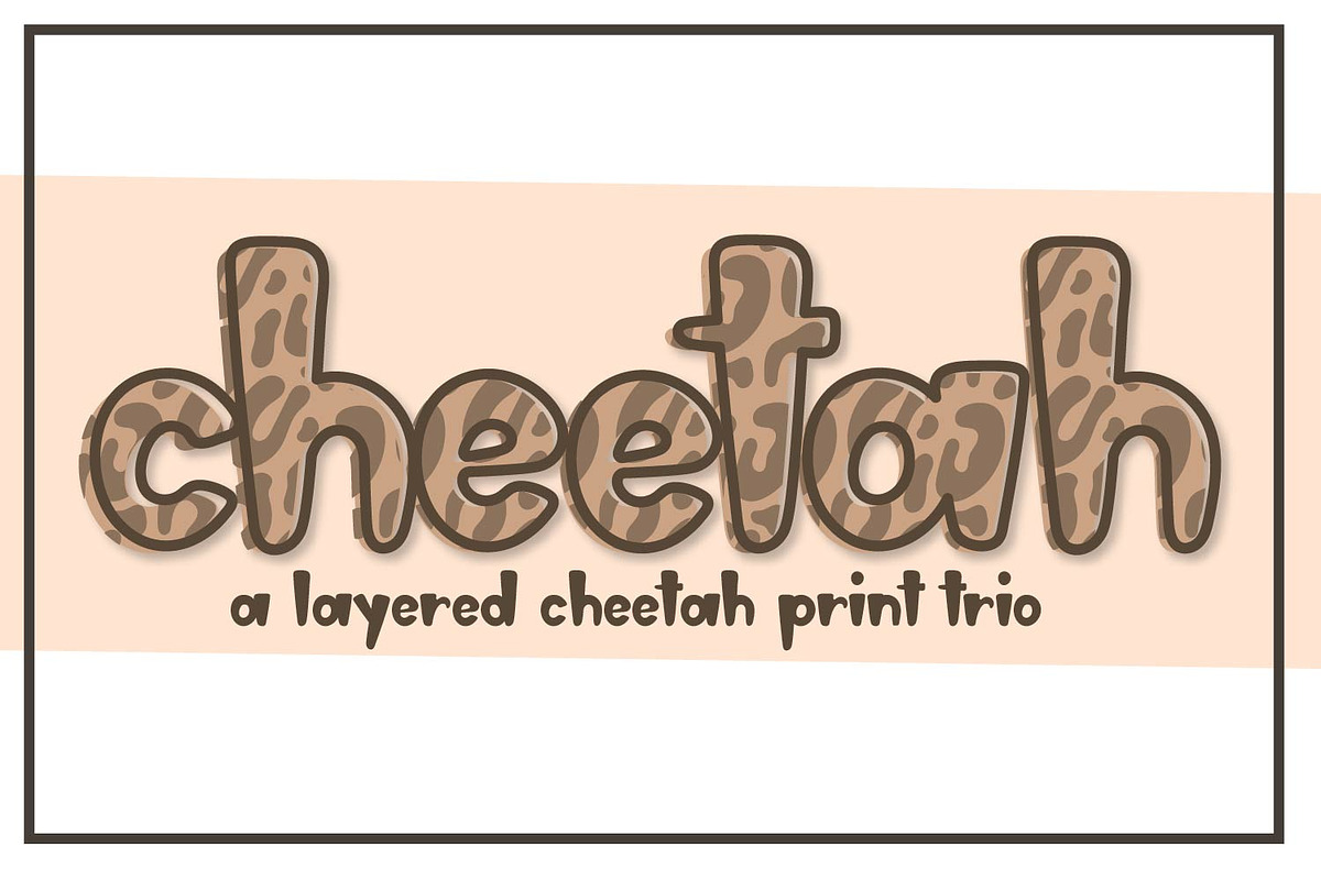 Cheetah - A patterned trio