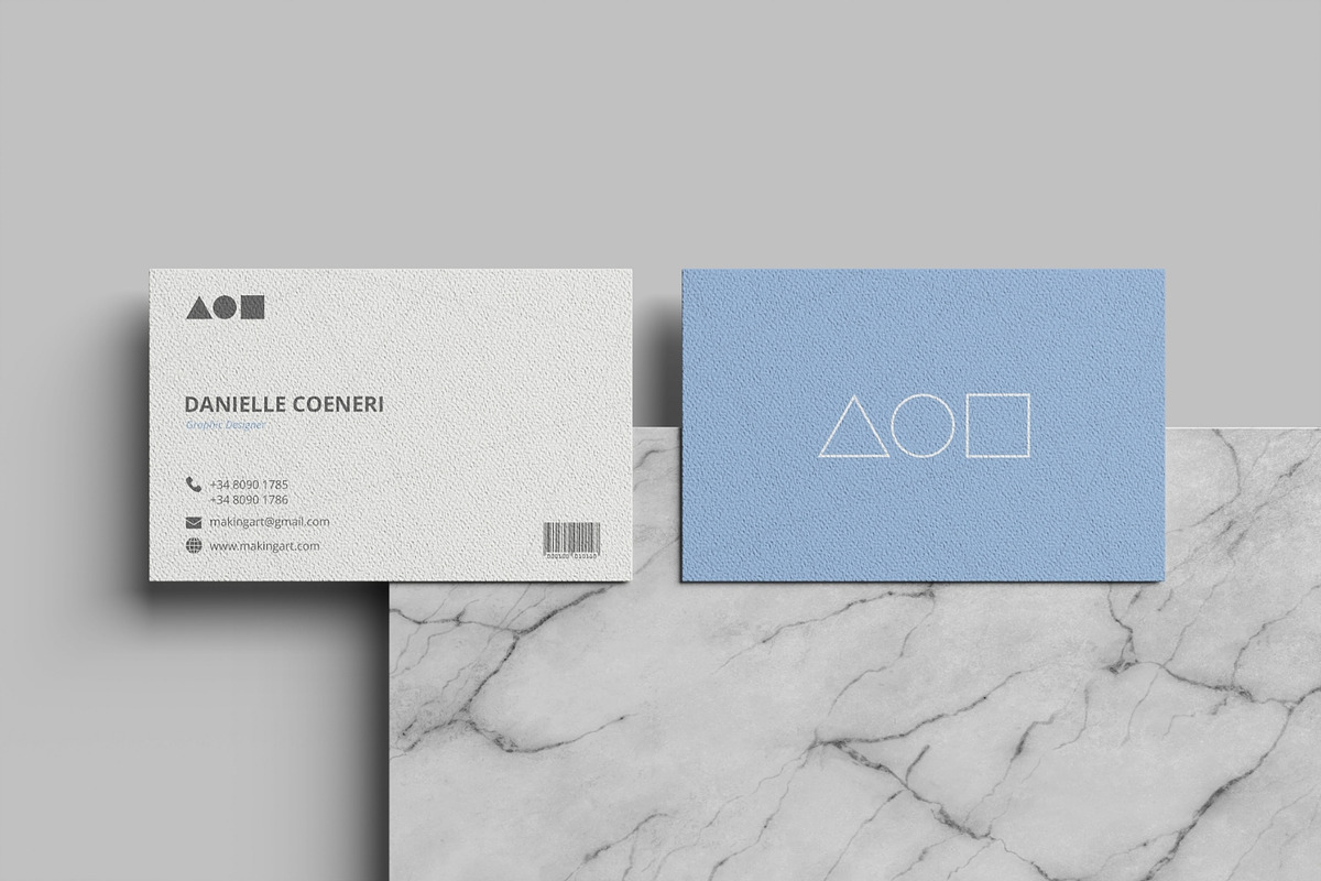 Realistic Business Card Mockup PSD, an Advertising Mockup by MA-KING_ART (Photo 2 of 5)