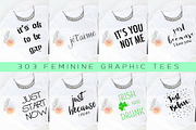 Big Bundle-Feminine Graphic Tees, a Background Graphic by iloladesign (Thumbnail 18 of 36)